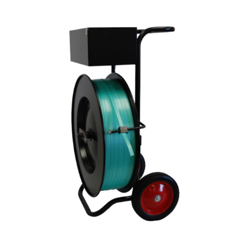 Porta rollo-fleje plastico